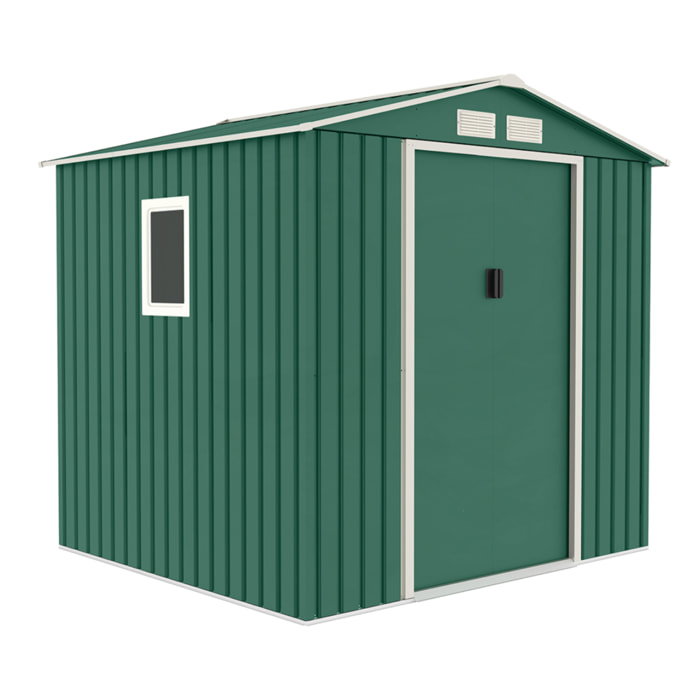 Caseta Metalica Menorca Verde High Door 2.13x2.05x1.91 M