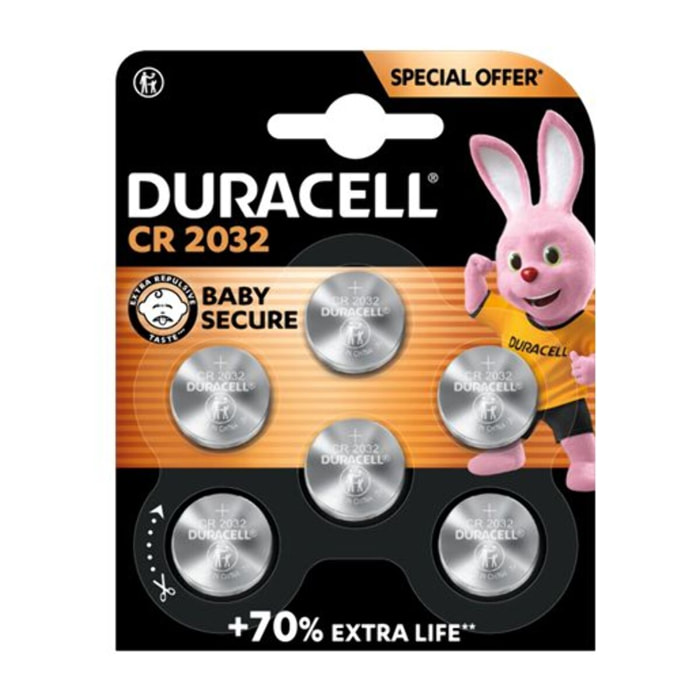 Pile DURACELL SPE 2032 x6