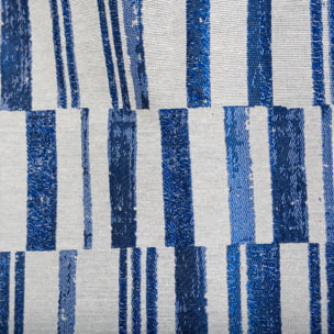 Rideau "Leyna" jacquard bleu indigo 140x260cm