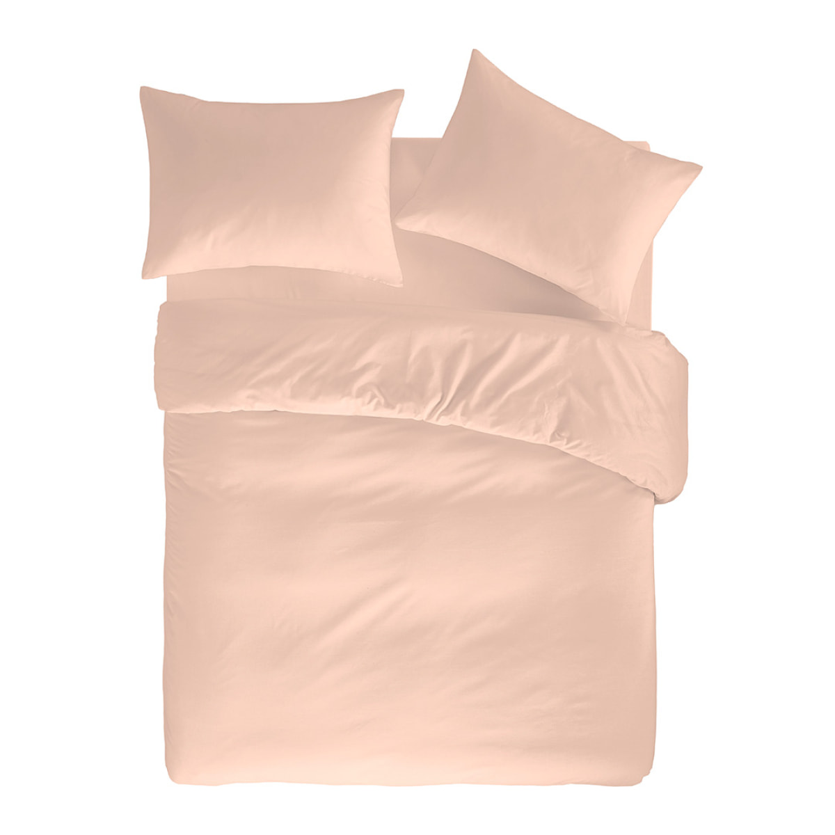 Housse de couette PURE en coton percale - corail - vendue seule