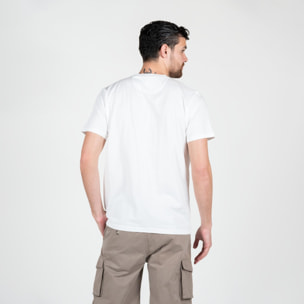 T-shirt basic con logo ricamato