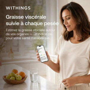 Pèse personne connecté WITHINGS Body Smart Blanc