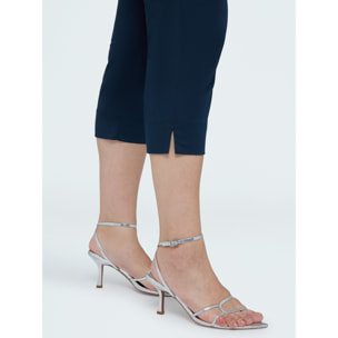 Fiorella Rubino - Pantalones Capri de mezcla de algodón - Azul