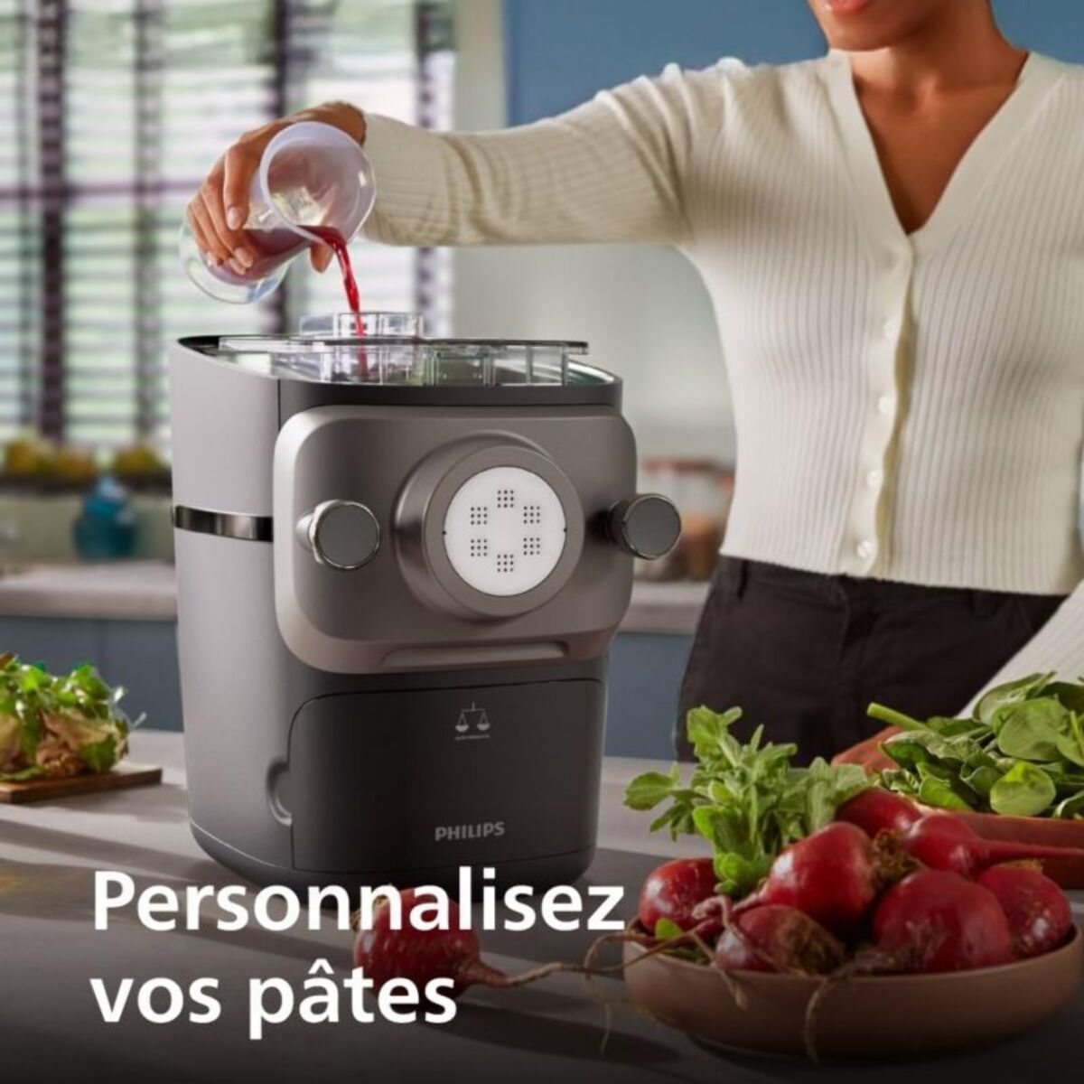 Machine à pâtes PHILIPS HR2665/96 Pasta maker noir, 10 formes, 200W