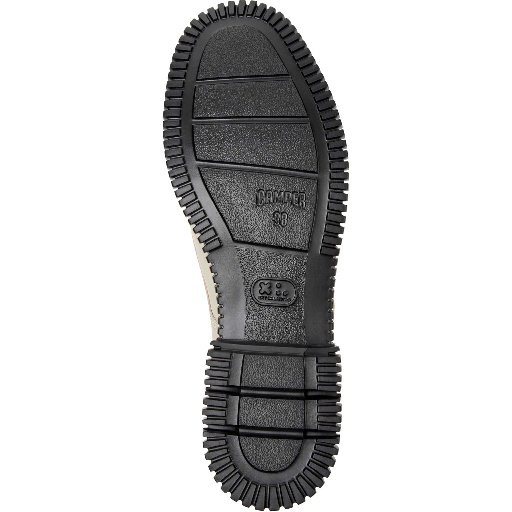 Zapatos de cordones - CAMPER Pix - Beige - Cuero liso