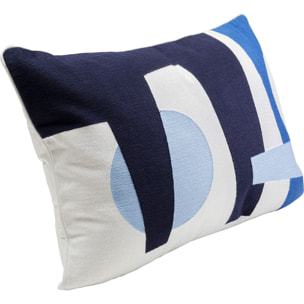 Coussin Forma bleu et blanc Kare Design