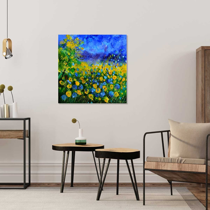 Tableau sauvages et fleurs des champs Toile imprimée