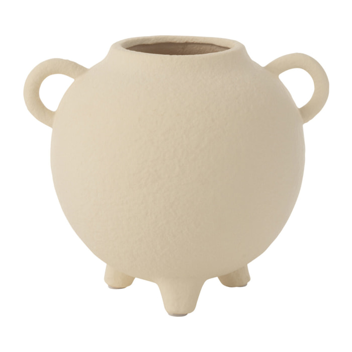 J-Line vase Cruche Rond - pierre - beige - Ø 16.5 cm