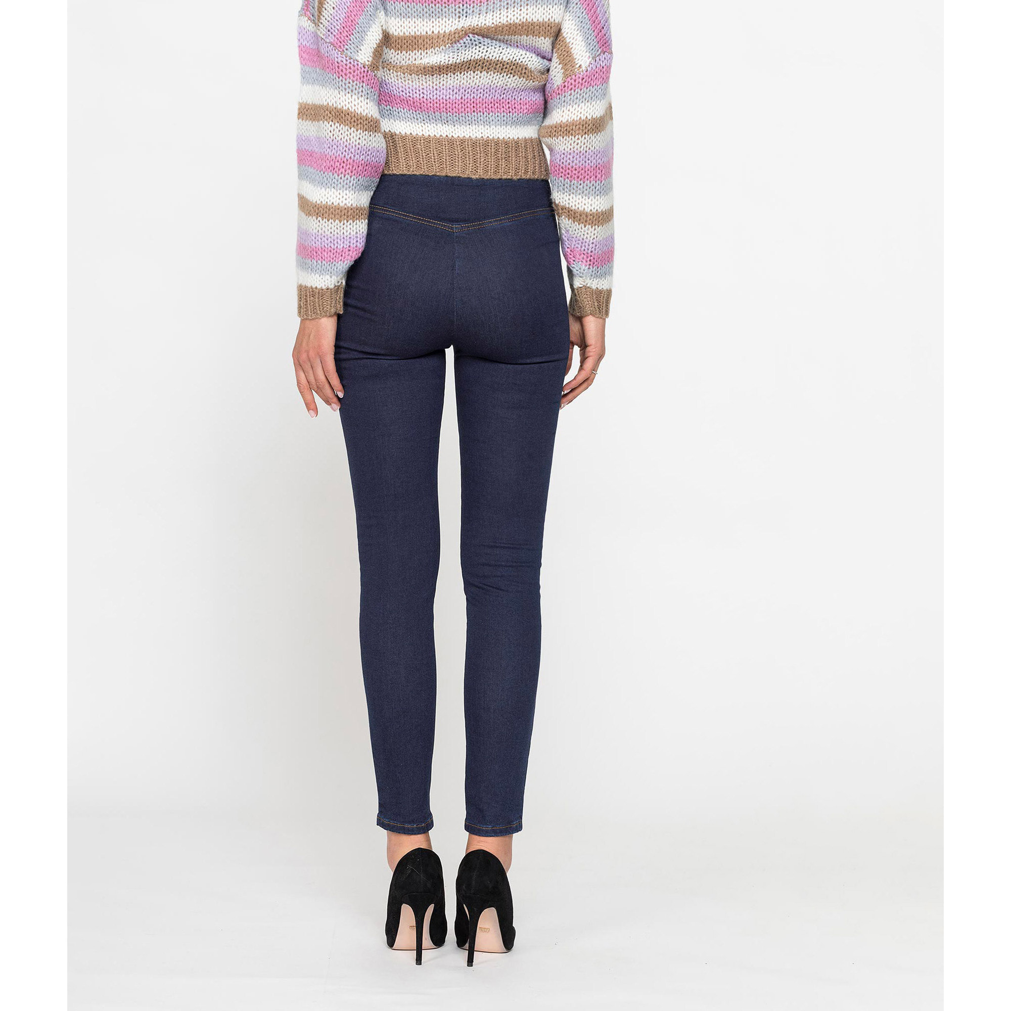 LEGG-JEANS DONNA MOD. 767 IN CALDO COTONE