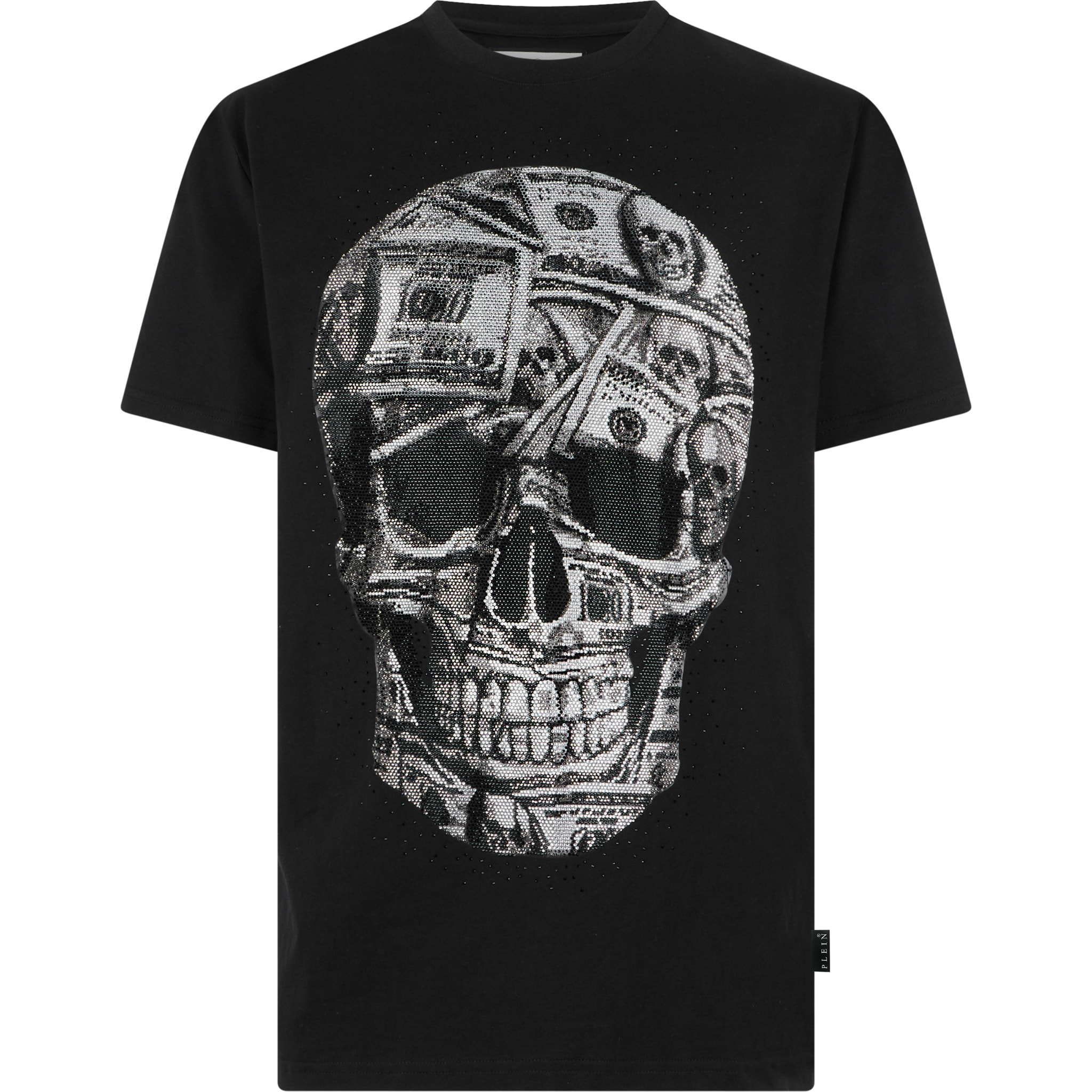 PHILIPP PLEIN Camiseta de cuello redondo y manga corta SKULL