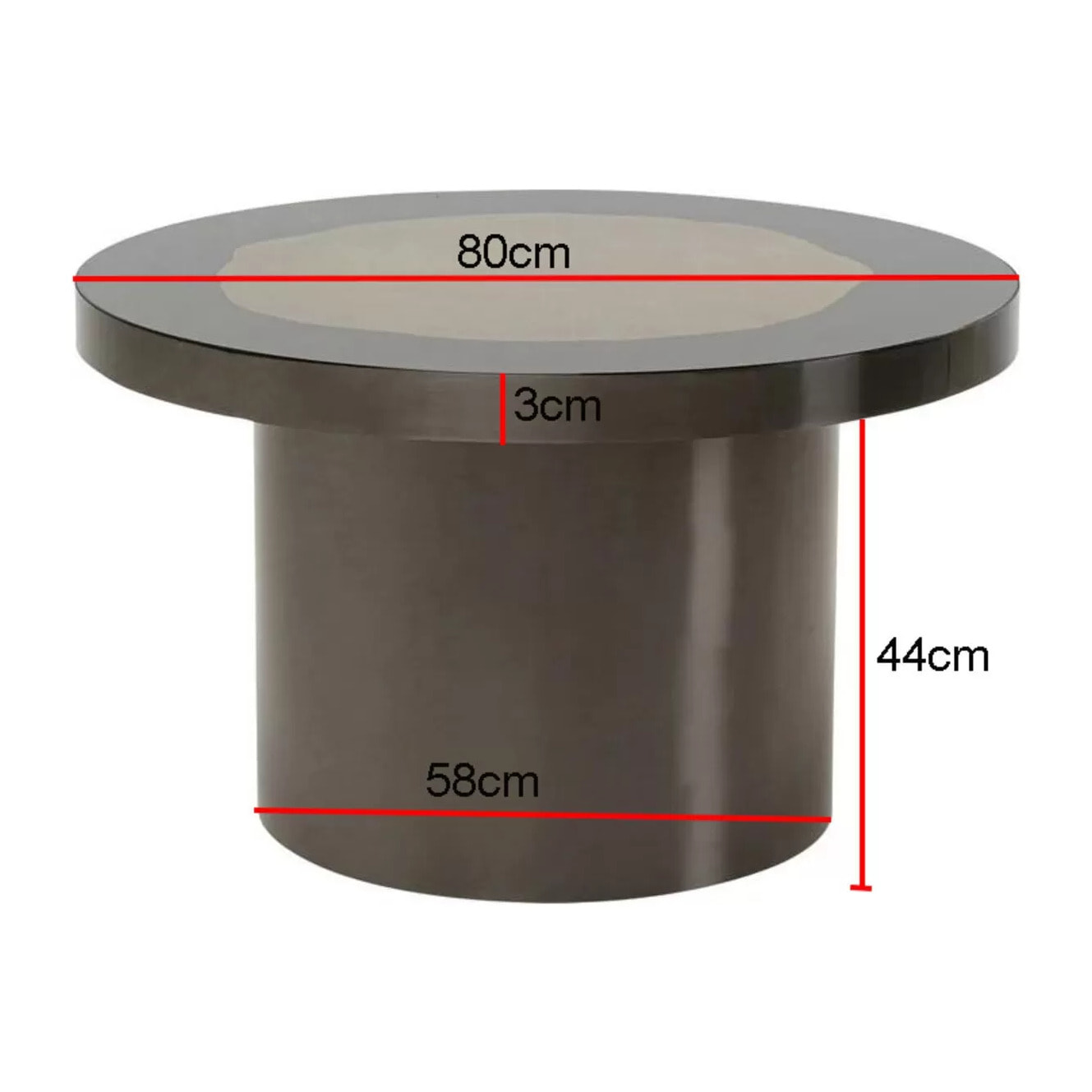 Table d'appoint Medallion 80cm Kare Design