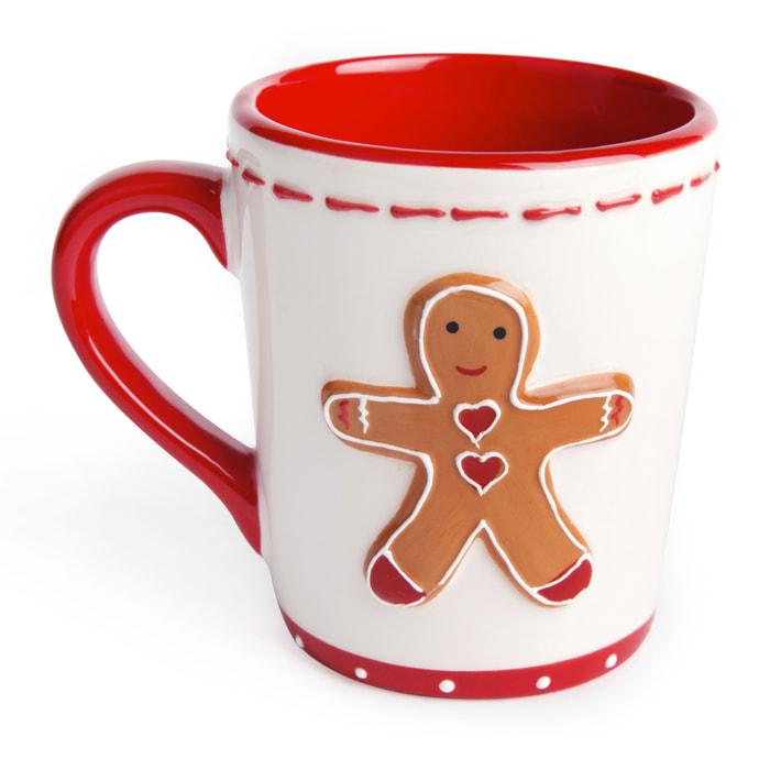 Set 4 Mug Excelsa – Ginger Boy & Girl, Ceramica Multicolore
