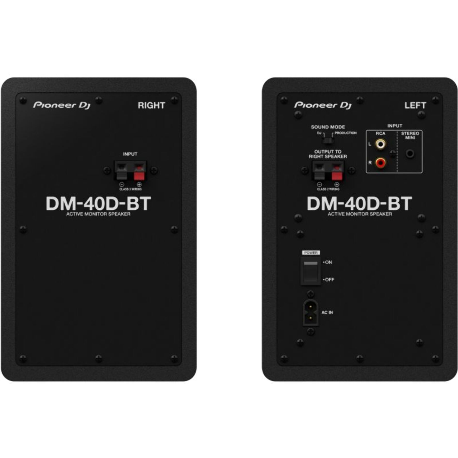 Enceinte bibliothèque PIONEER DJ DM-40D-BT x 2