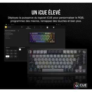 Clavier gamer sans fil CORSAIR K65 PLUS Wireless