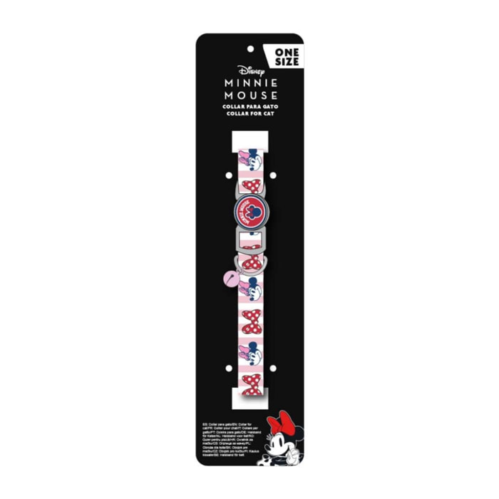 Collar para gato talla única diseño minnie