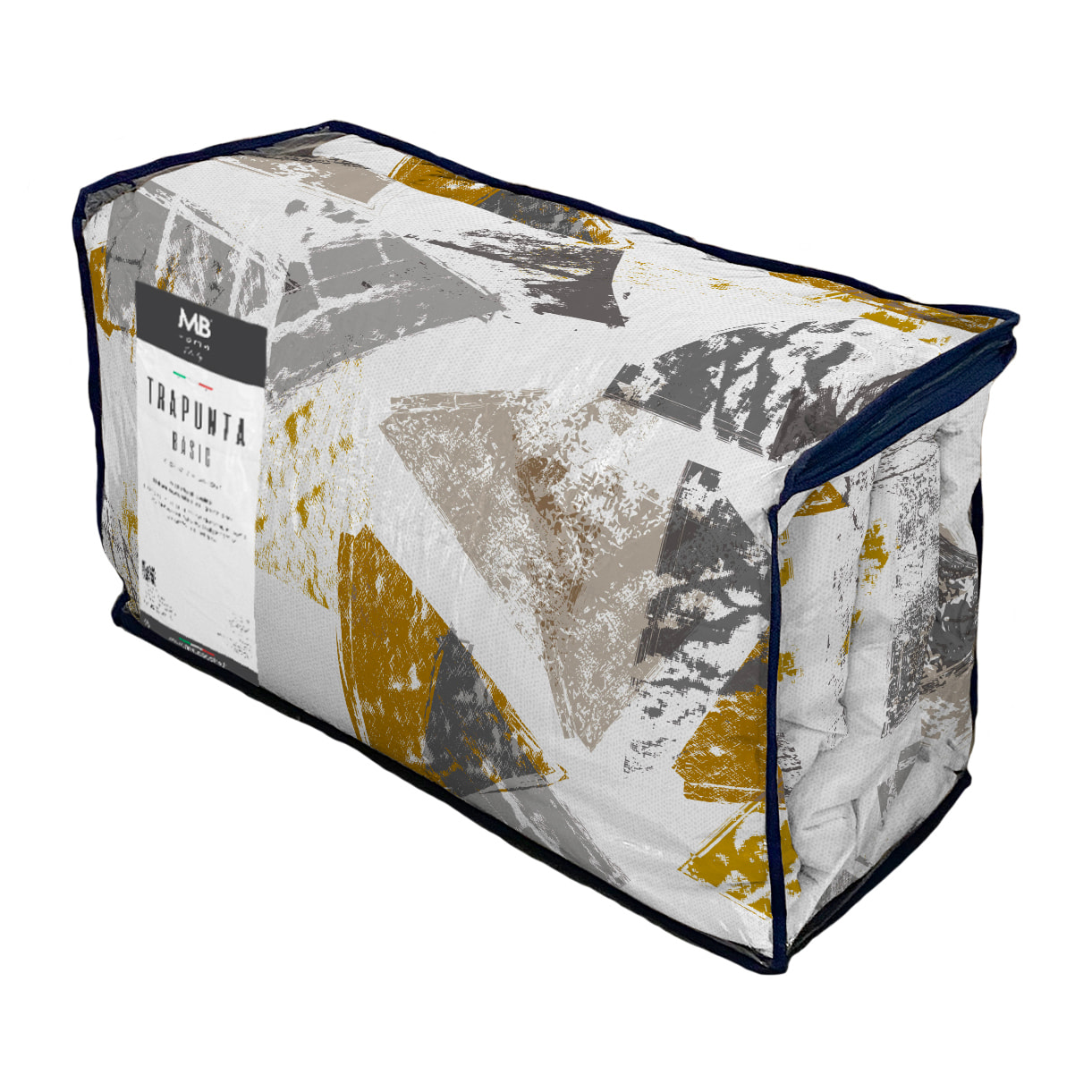 TRAPUNTA BASIC INVERNALE STAMPATA SINGOLO, URBAN BLU