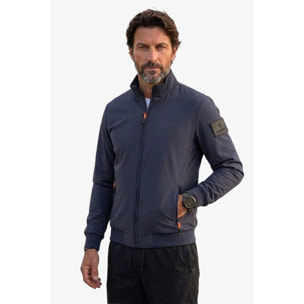 Giacca Esercito con zip blu uomo