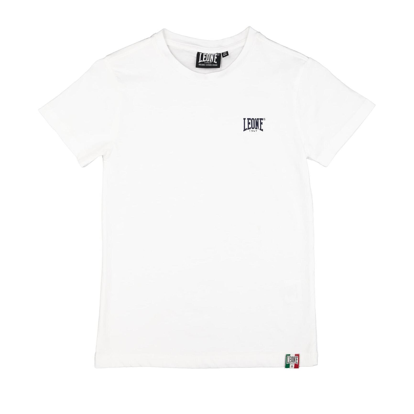 Leone Camiseta básica de algodón de manga corta para niño