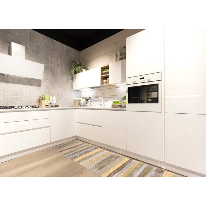 Tappeto Passatoia Cucina Con Retro Antiscivolo Antisfilo Linea Futura Millerighe