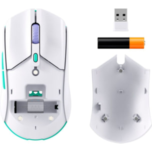 Souris Gamer Sans Fil HYPERX Pulsefire Haste 2 Core blanche