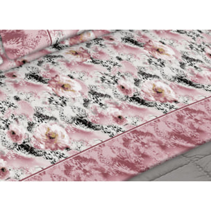 Completo Lenzuola 100% Cotone Animalier Rosa