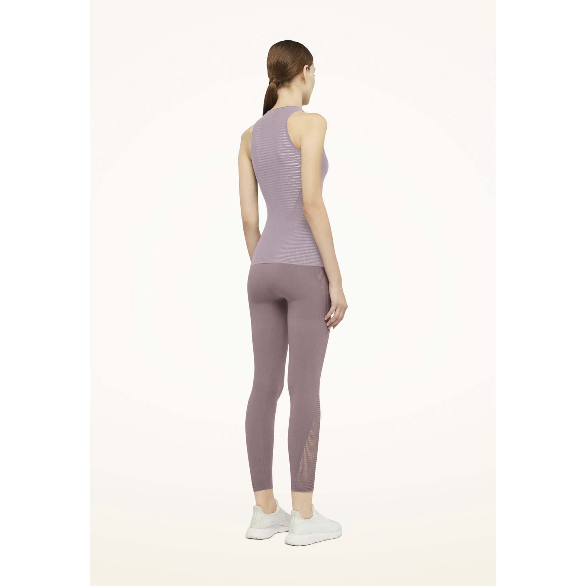 Top senza maniche Grid Net Top Sleeveless