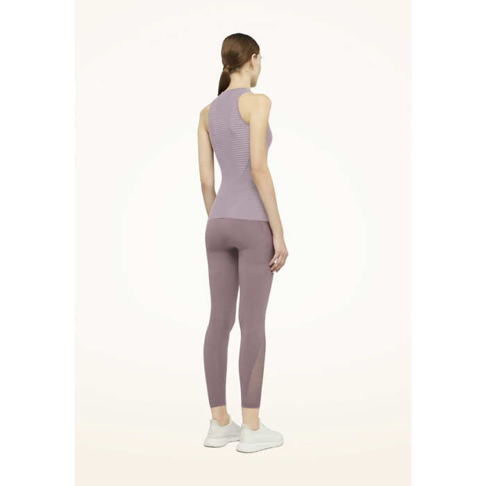 Top senza maniche Grid Net Top Sleeveless
