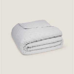 Colcha acolchada Fultra color gris