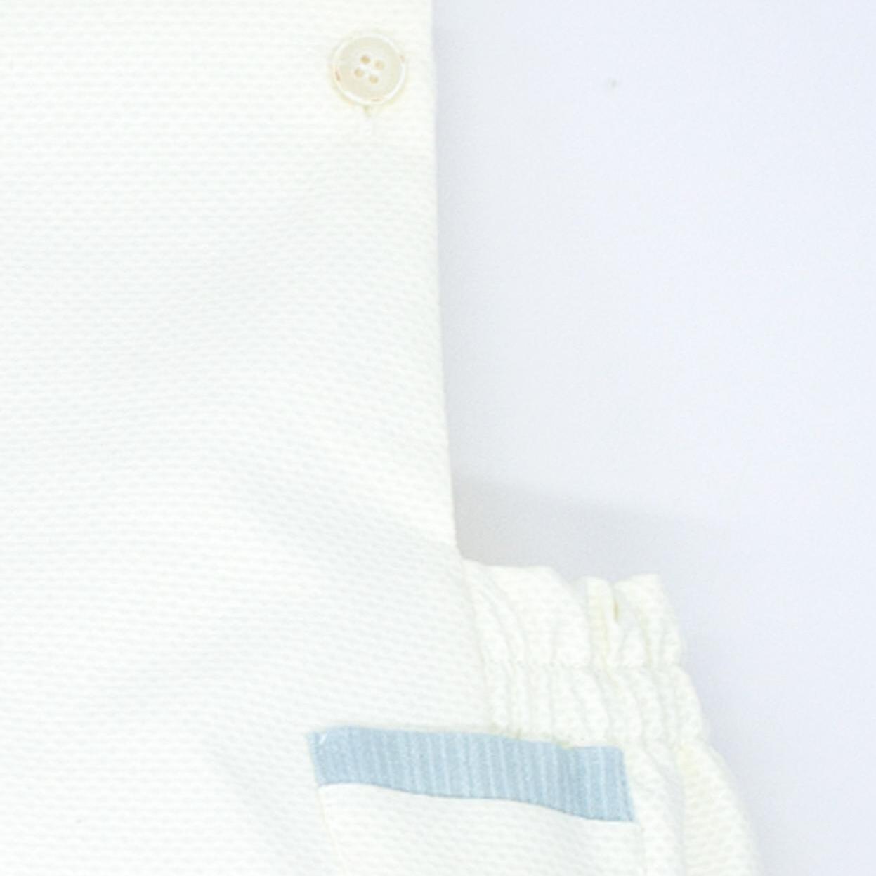 Peto bolsillos piqué blanco