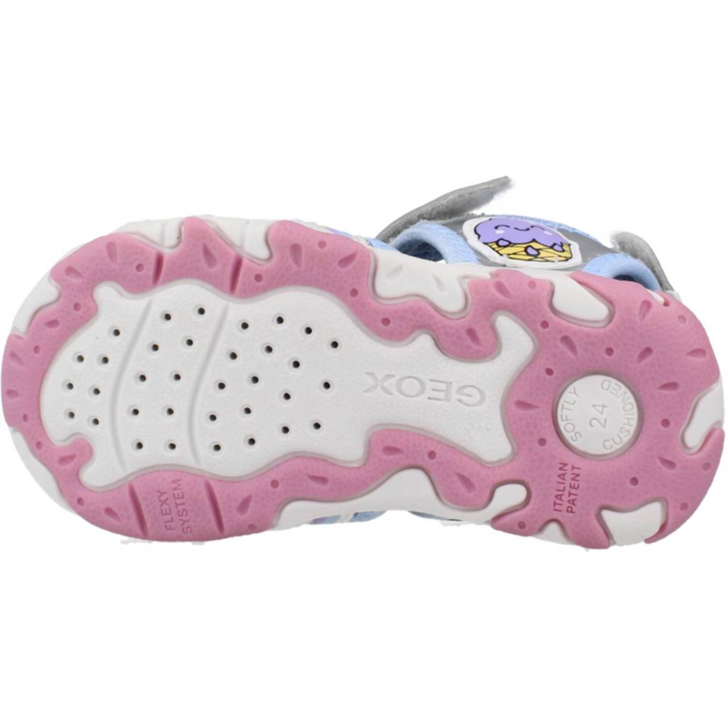 Sandalias Niña de la marca GEOX  modelo B SANDAL FLAFFEE GIR GRIS