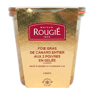 Foie Gras de Canard entier recette au Champagne et 2 Poivres 180g - mi-cuit