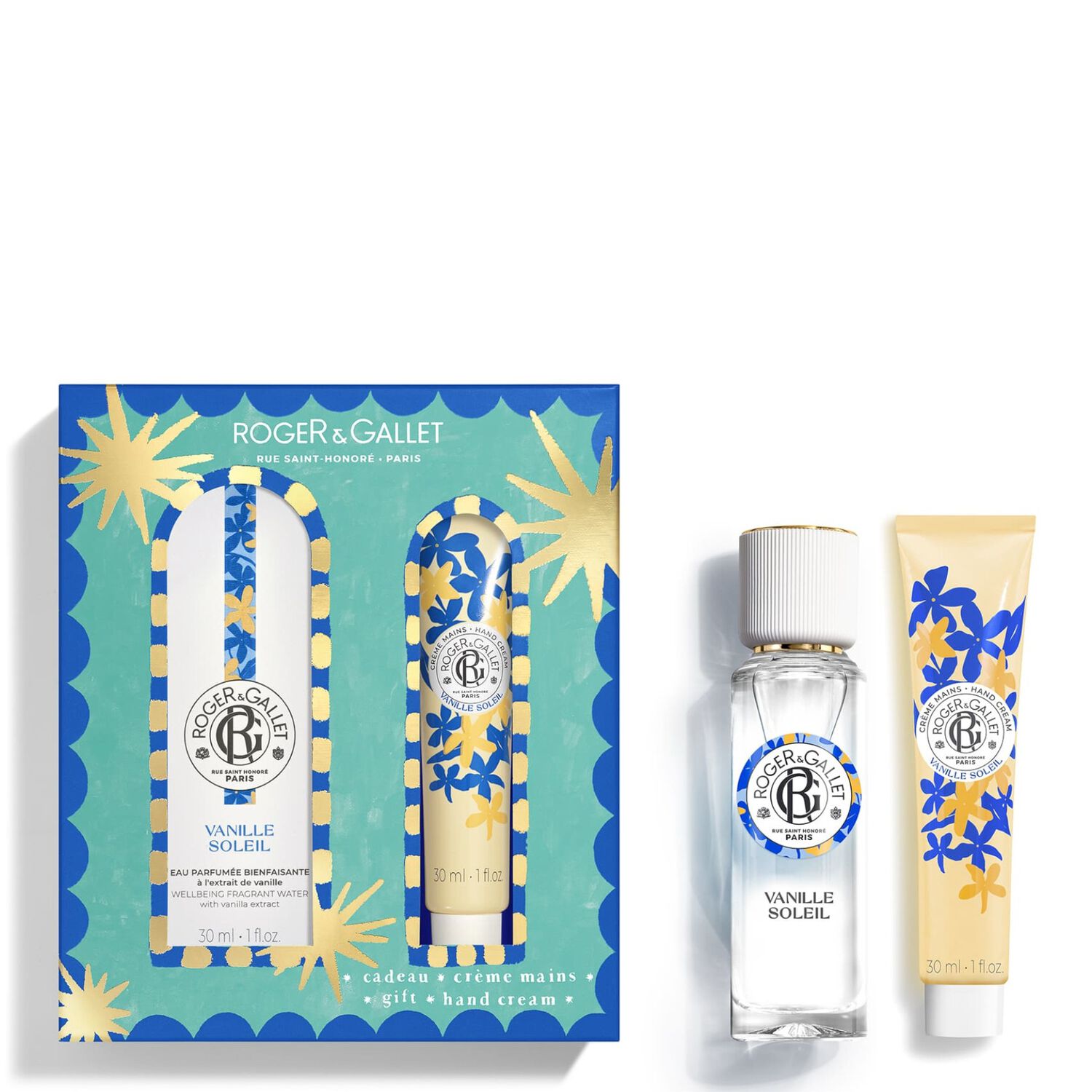 Vanille Soleil - Coffret Eau Parfumée Bienfaisante 30ml + Crème Mains 30ml