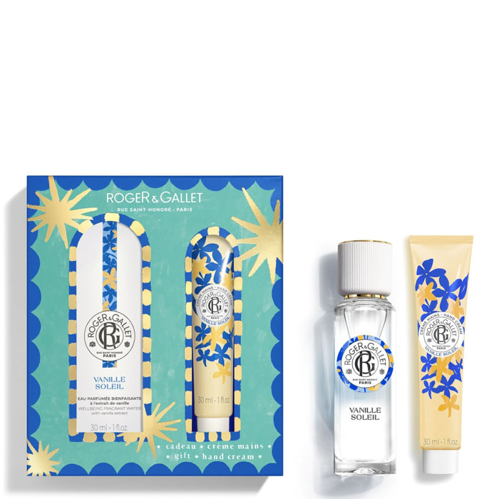 Vanille Soleil - Coffret Eau Parfumée Bienfaisante 30ml + Crème Mains 30ml