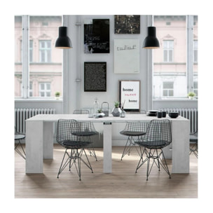 Mesa consola extensible Kendra Cemento