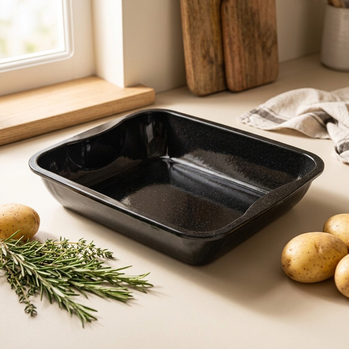 Plat à four XXL rectangle en acier émaillé 40 x 34 cm Zenker Spécial cooking
