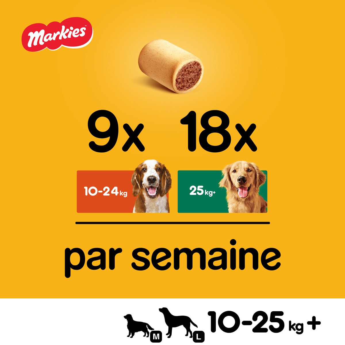 PEDIGREE Markies Biscuits fourrés pour chien 12x500g