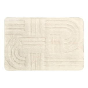 Tapis de bain Strio 50x75cm blanc