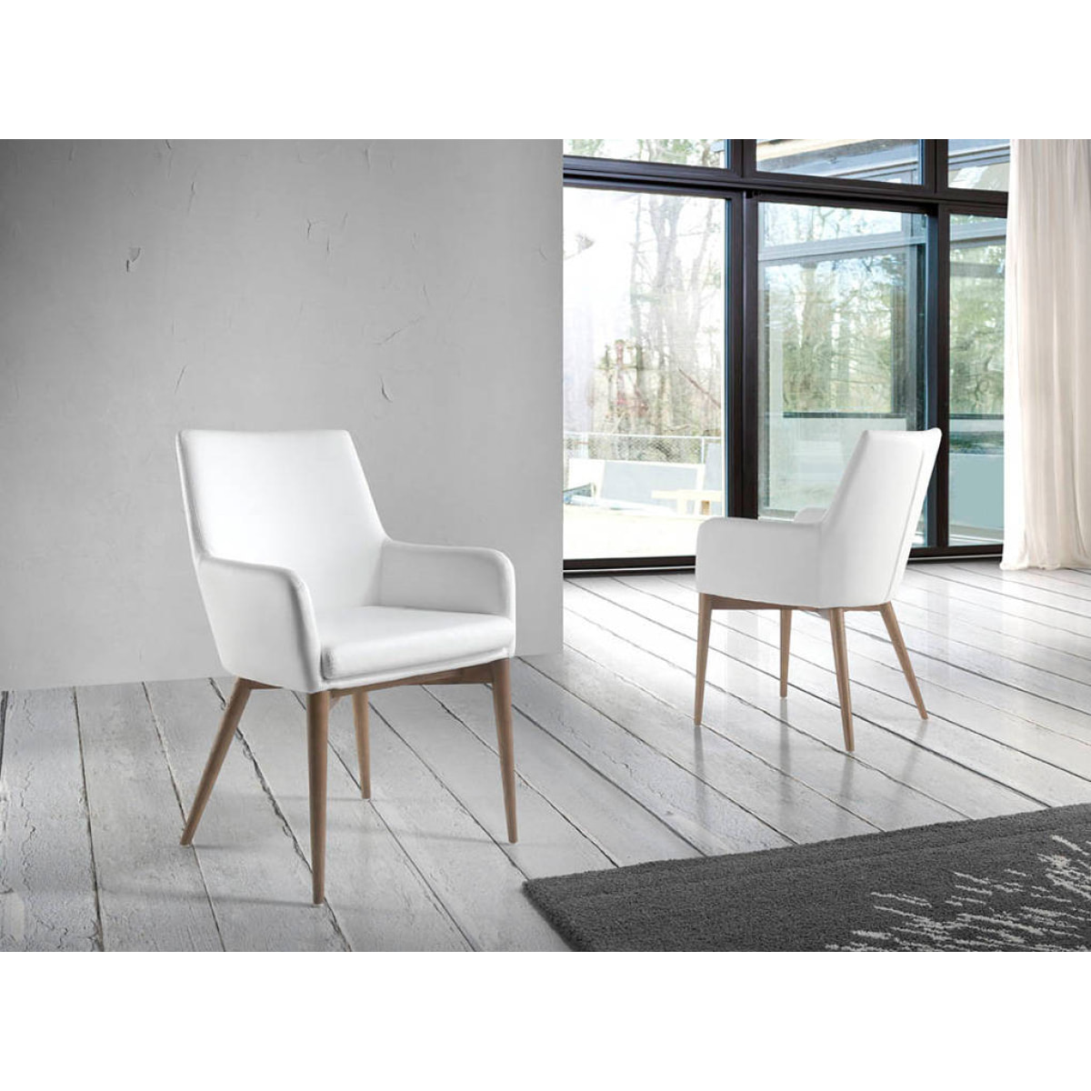 Silla Angel Cerda de polipiel 57x64x88cm