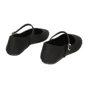 Ballerine nere in tessuto