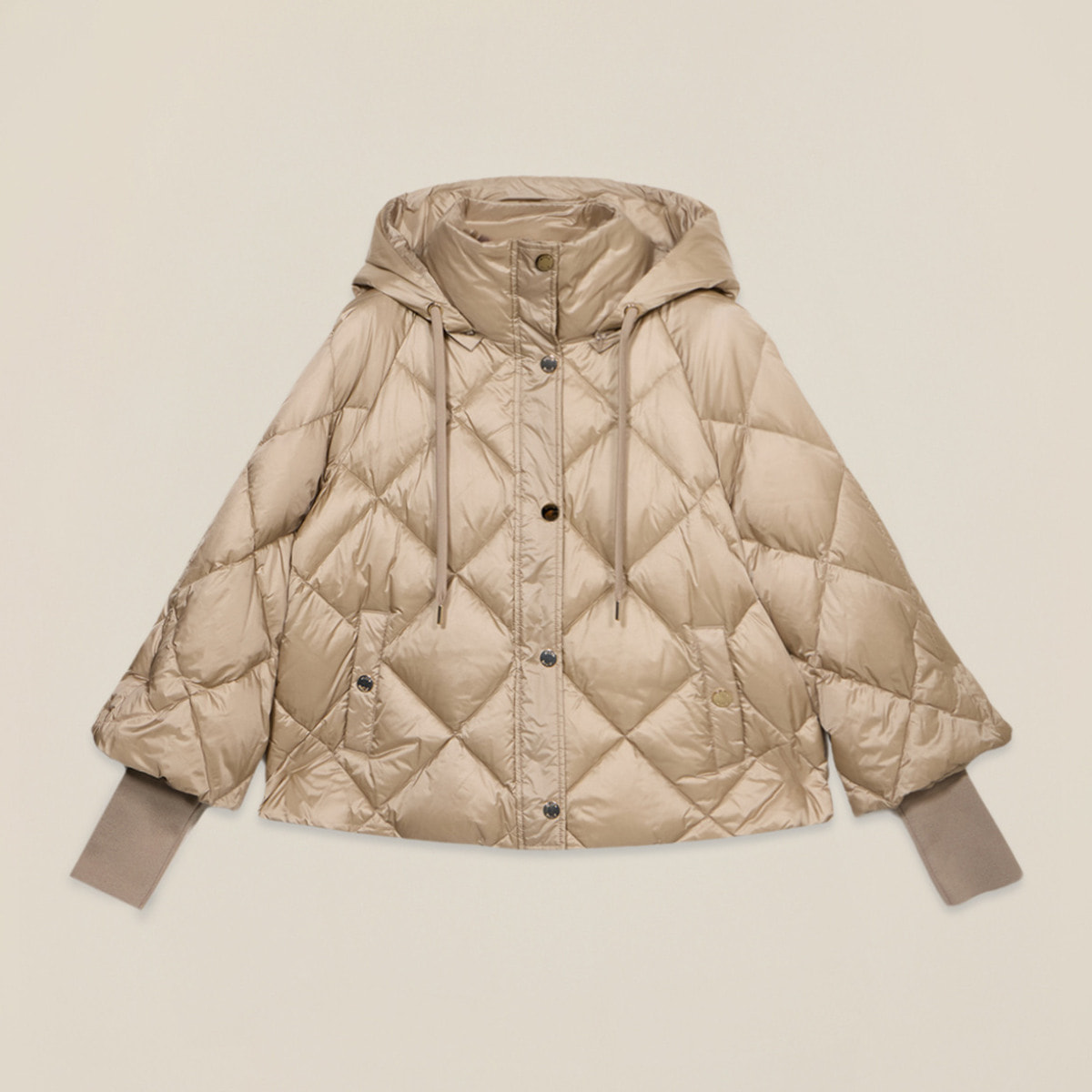 Oltre - Cappa in nylon trapuntato - Beige