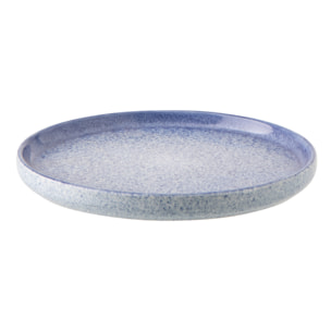 J-Line Assiette Luna - céramique - bleu - small