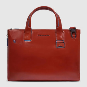 Piquadro Borsa porta pc e iPad® in pelle personalizzabile con protezioni antiurto e RFID