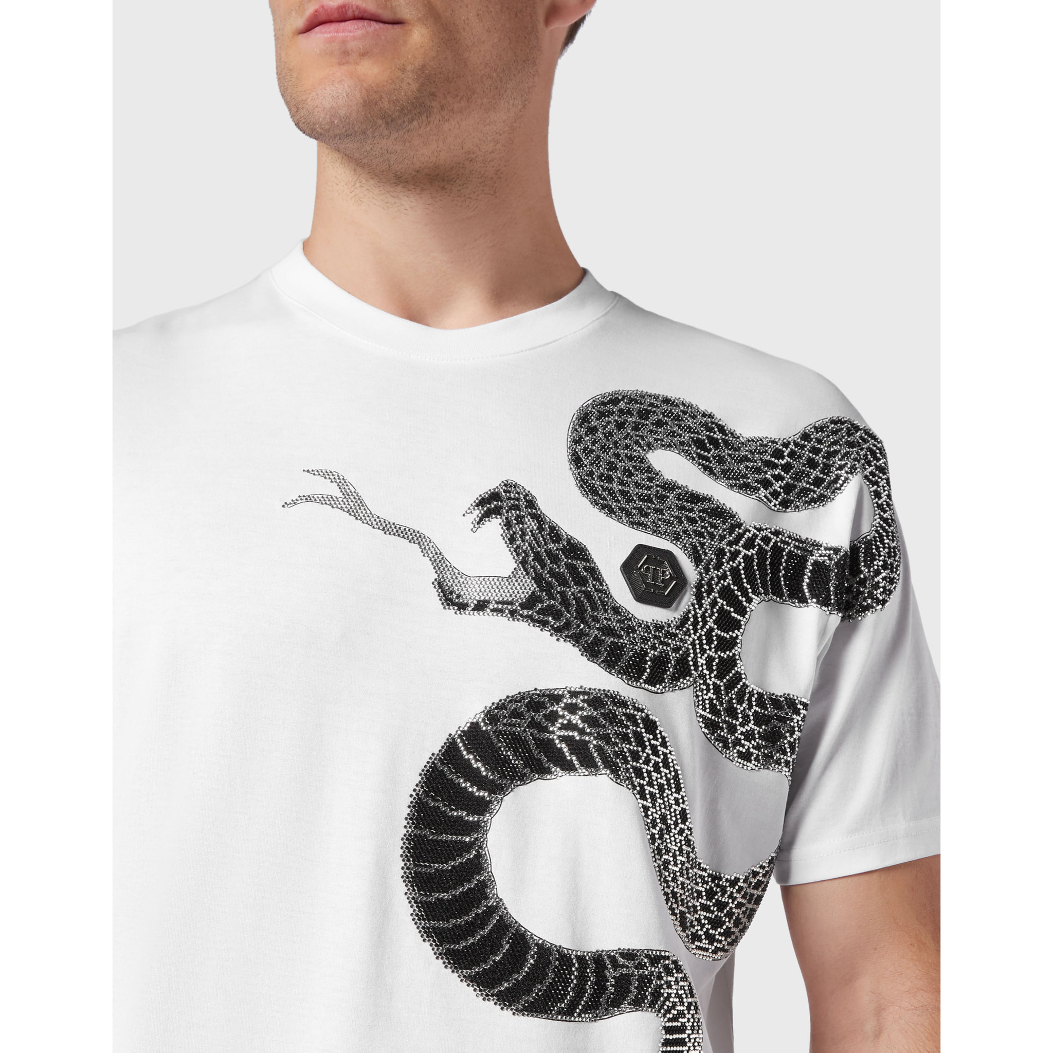 PHILIPP PLEIN Maglietta a girocollo SNAKE