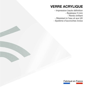 Tableau Affiche illustration brise d'été Tableau plexiglas