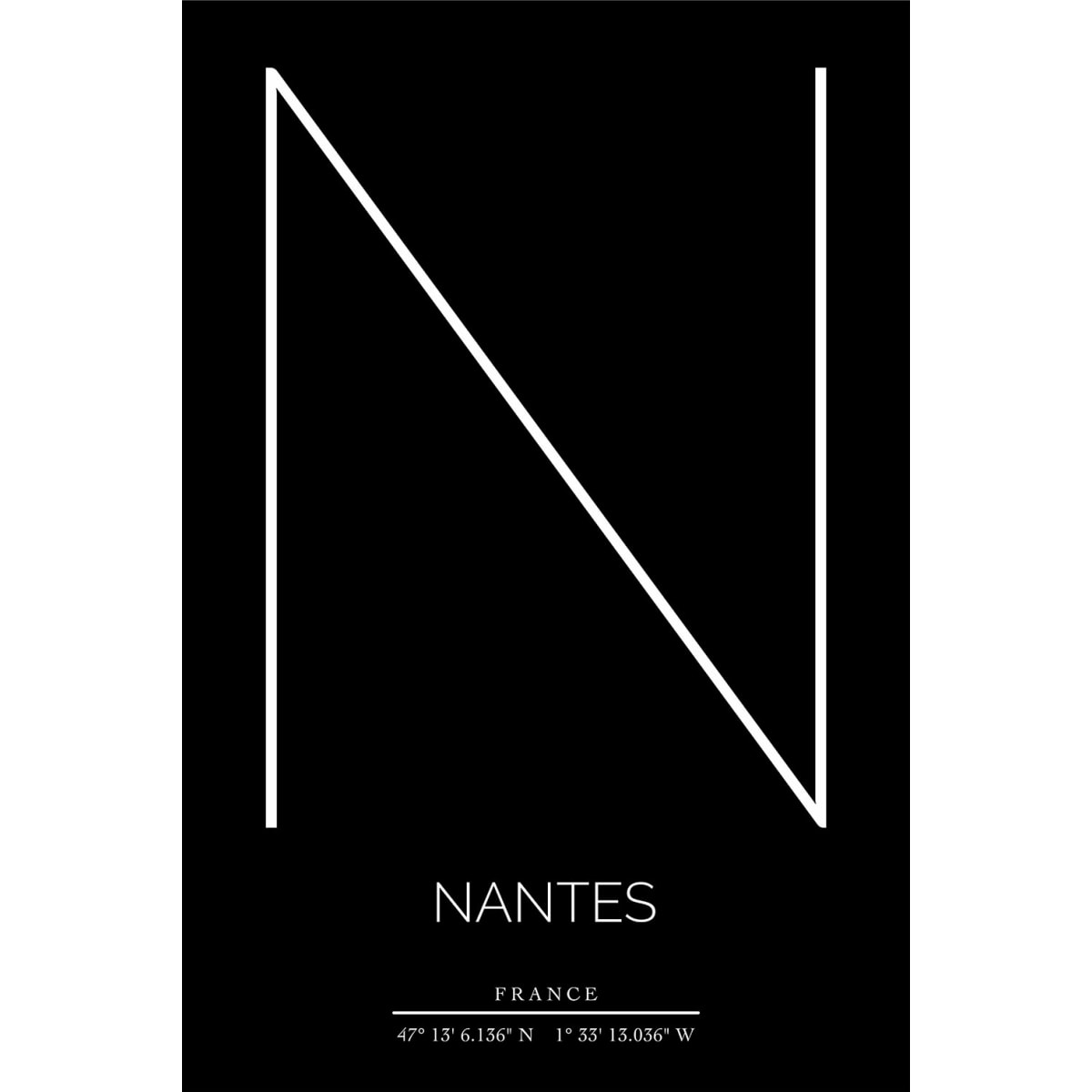 Tableau Nantes Tableau alu Dibond