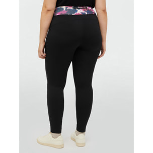 Fiorella Rubino - Leggings con borde estampado - Negro