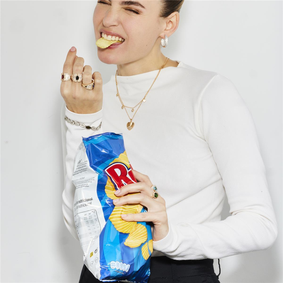 Collar con Circonita Brillante acabado oro 18k