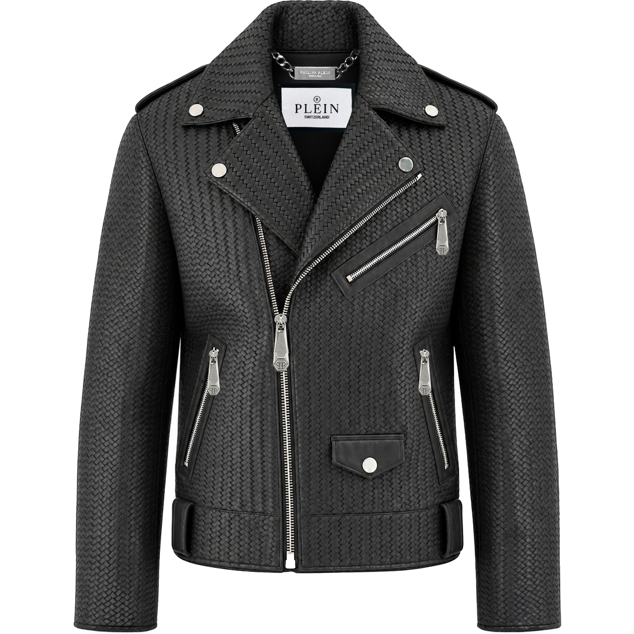 PHILIPP PLEIN Chaqueta biker de cuero