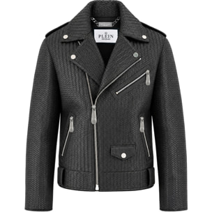 PHILIPP PLEIN Chaqueta biker de cuero