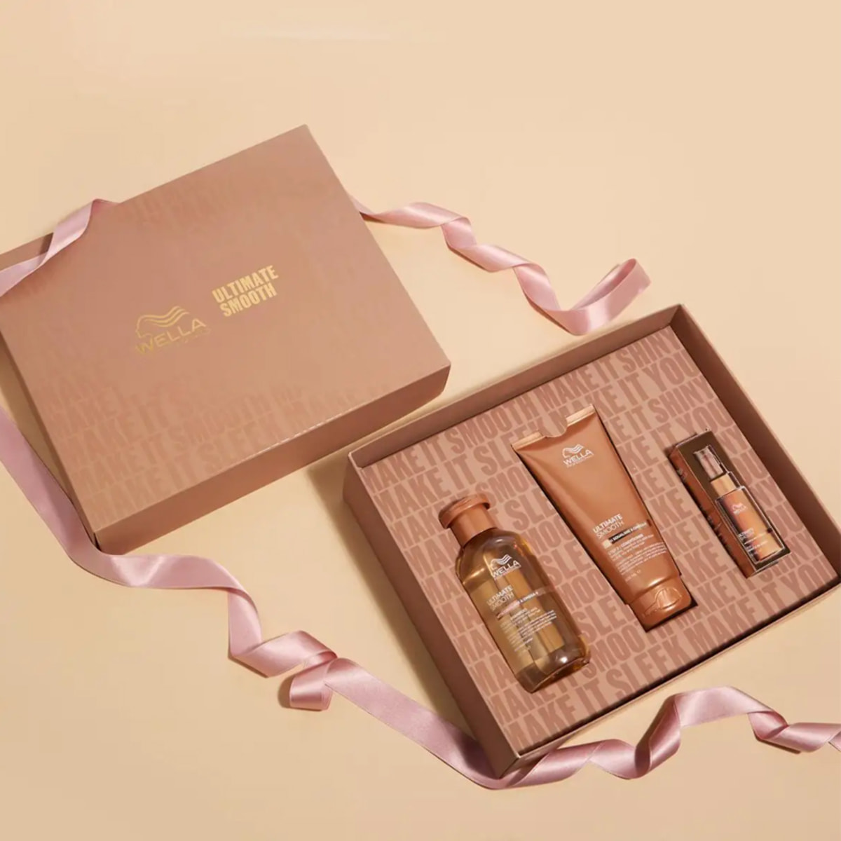 WELLA PROFESSIONALS Set Cofanetto Ultimate Smooth Shampoo 250ml + Conditioner 200ml + Miracle Oil 30ml